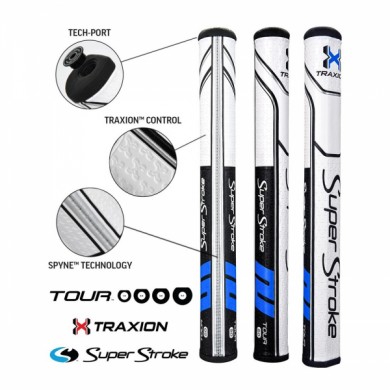 Super Stroke putter grip Traxion Tour Series 2.0 Black/Blue/White