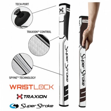 Super Stroke TRAXION Wrist Lock Black/White