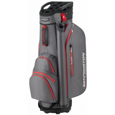 Bennington Cart Bag DOJO 14 Water Resistant  Dark Grey / Red