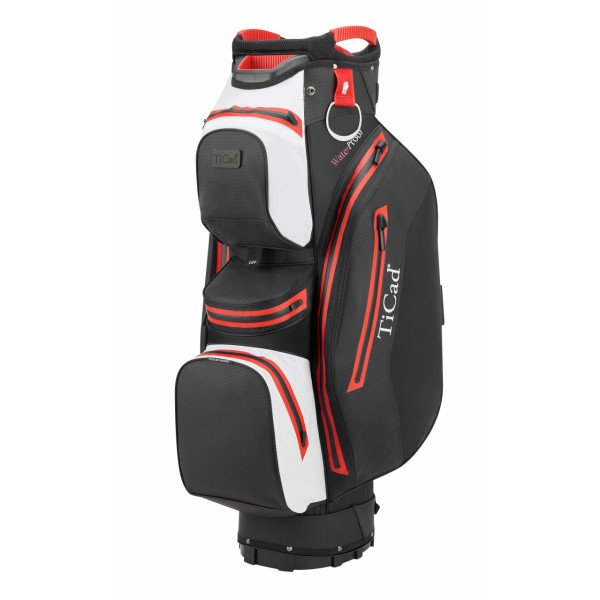 TiCad Cart bag FO Premium Waterproof Black / White / Red