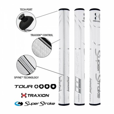 Super Stroke TRAXION TOUR - 3.0 - Bílá/Stříbrná