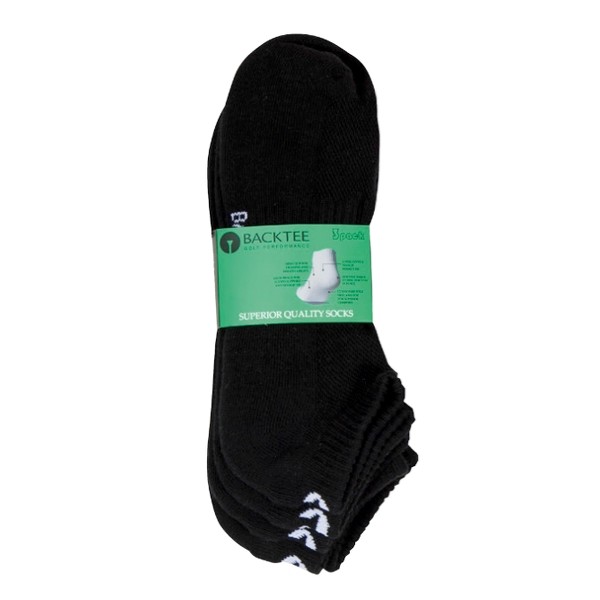 BACKTEE LowCut Sock(1x3 pairs), Black