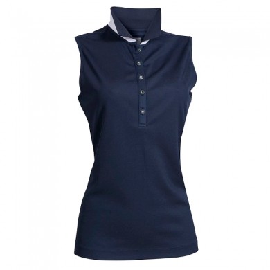 BACKTEE Ladies Quick Dry Perf. Polotop, Navy