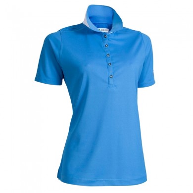 BACKTEE Ladies Quick Dry Perf. Polo, Blue