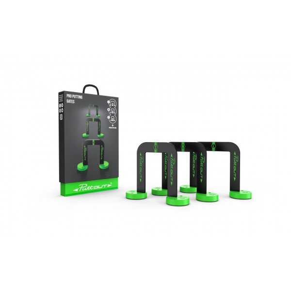 PuttOUT Pro Putting Gates x 3 with carry bag