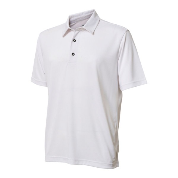 BACKTEE Mens Performance Polo, White