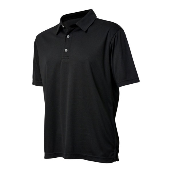 BACKTEE Mens Performance Polo, Black