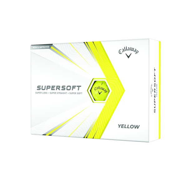 Callaway Golfové Míčky Supersoft 12ks, Žluté