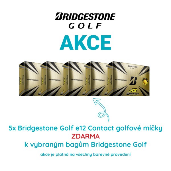 5x Bridgestone Golf Golfové Míčky e12 Contact 12ks, Žluté