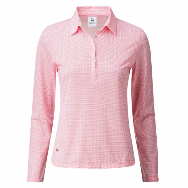 Daily Sports Dámské golfové polo tričko Terni s dlouhým rukávem, Růžové