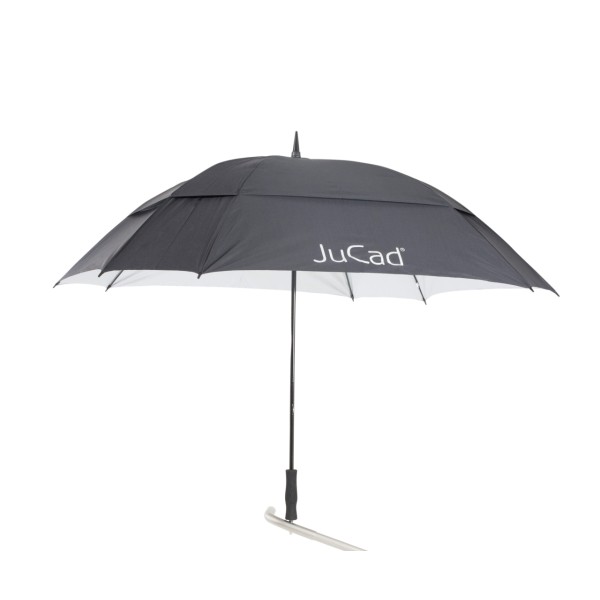 JuCad golfový deštník odolný proti větru s kolíkem, černý