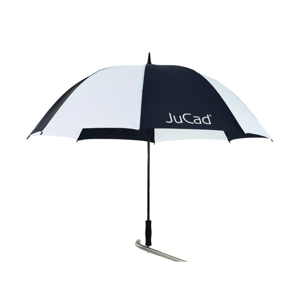 JuCad Golfový deštník s kolíkem, černo/bílý