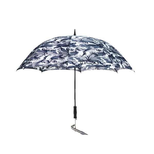 JuCad Teleskopický golfový deštník s kolíkem, kamufláž/šedý
