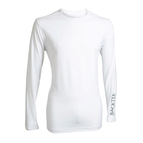 BACKTEE Mens First Skin Round Neck, Optical white