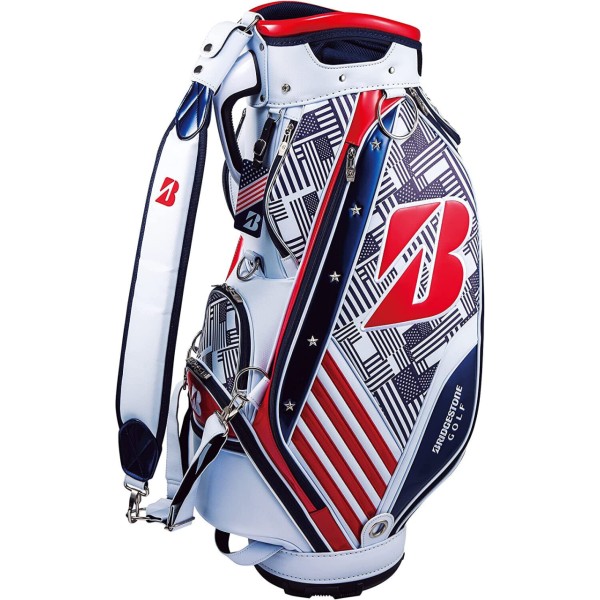 Bridgestone Golf Golfový Tour Bag CBG370 US OPEN 2023, Limited Edition, Modro/Červený