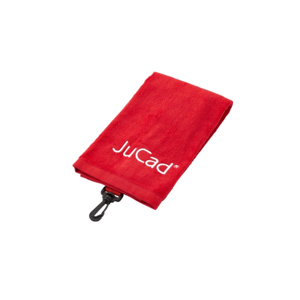 JuCad Golfový ručník - červený