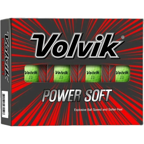 VOLVIK Power Soft Green Golfové Míčky 12 ks