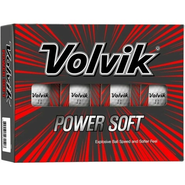VOLVIK Power Soft White Golfové Míčky 12 ks