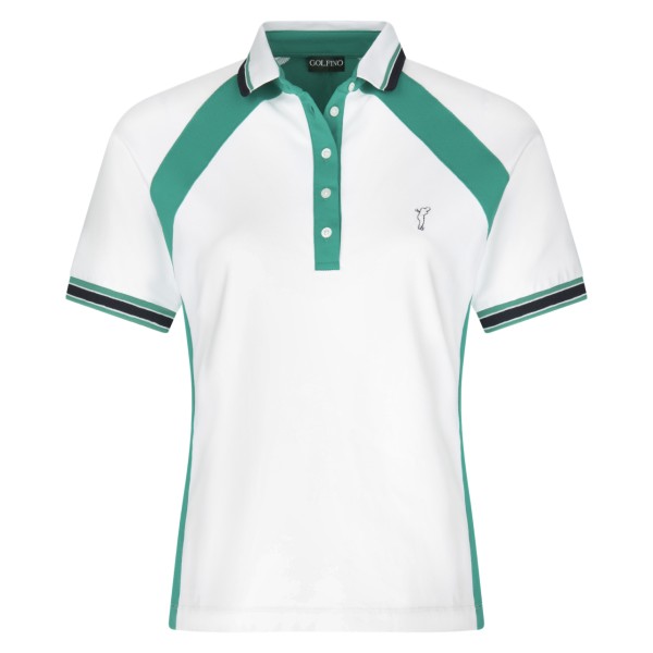 Golfino Extra Round Dámské Golfové Polo Tričko, Bílé