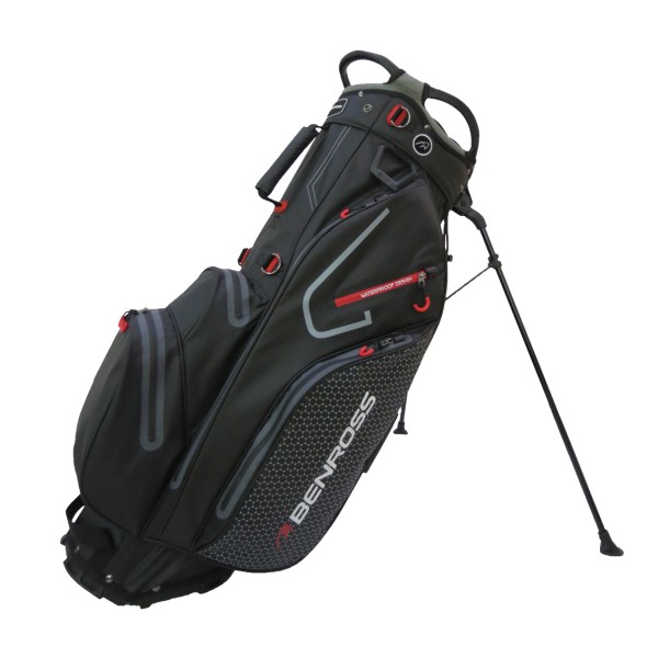 Benross Golf Protec 2.0 Waterproof Golfový Stand Bag, Black/Grey