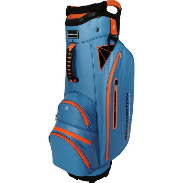 Bennington Cart Bag DOJO 14 Water Resistant  Cobalt / Orange