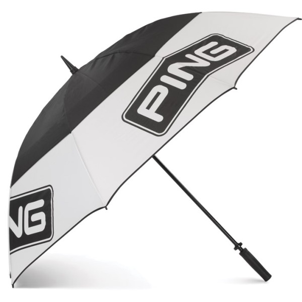 PING 214 Tour Umbrella Golfový Deštník, Bílý/Černý