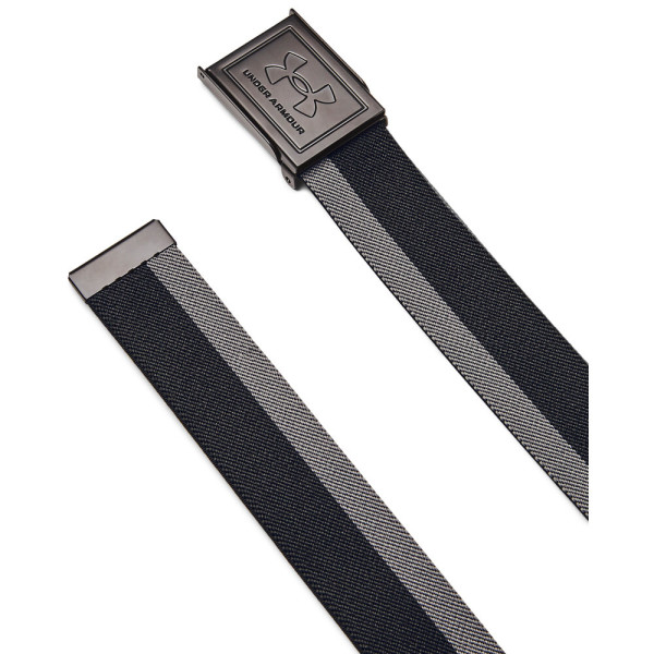 Pásek Under Armour Stretch Webbing Belt, Černý/Šedý