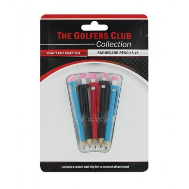 DELUXE PENCILS WITH RUBBER AND CLIP (5)
