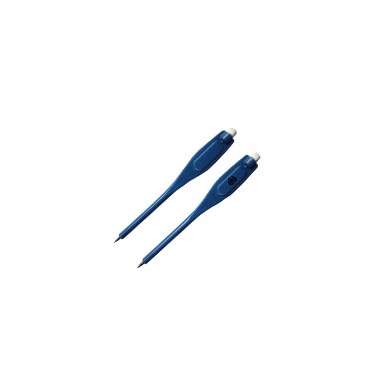 Plastová tužka s klipem a gumou s možností potisku, modrá