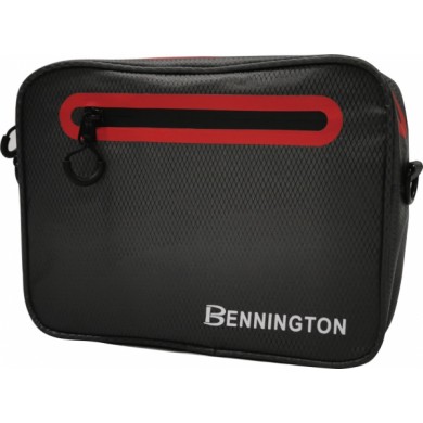 Bennington Pouch bag Charcoal / Red